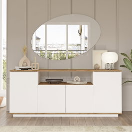 Hanah Home Consola Fr15-Aw en Pino Atlántico y Blanco